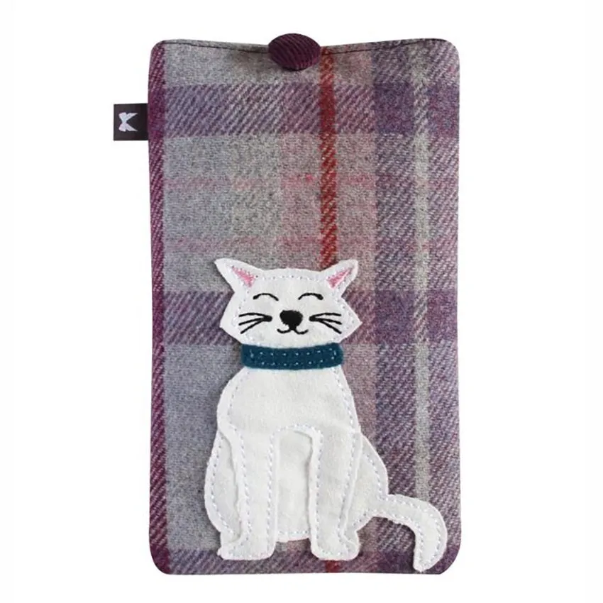 Earth Squared Tweed Applique Eyeglass Case