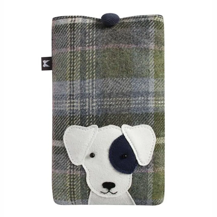 Earth Squared Tweed Applique Eyeglass Case