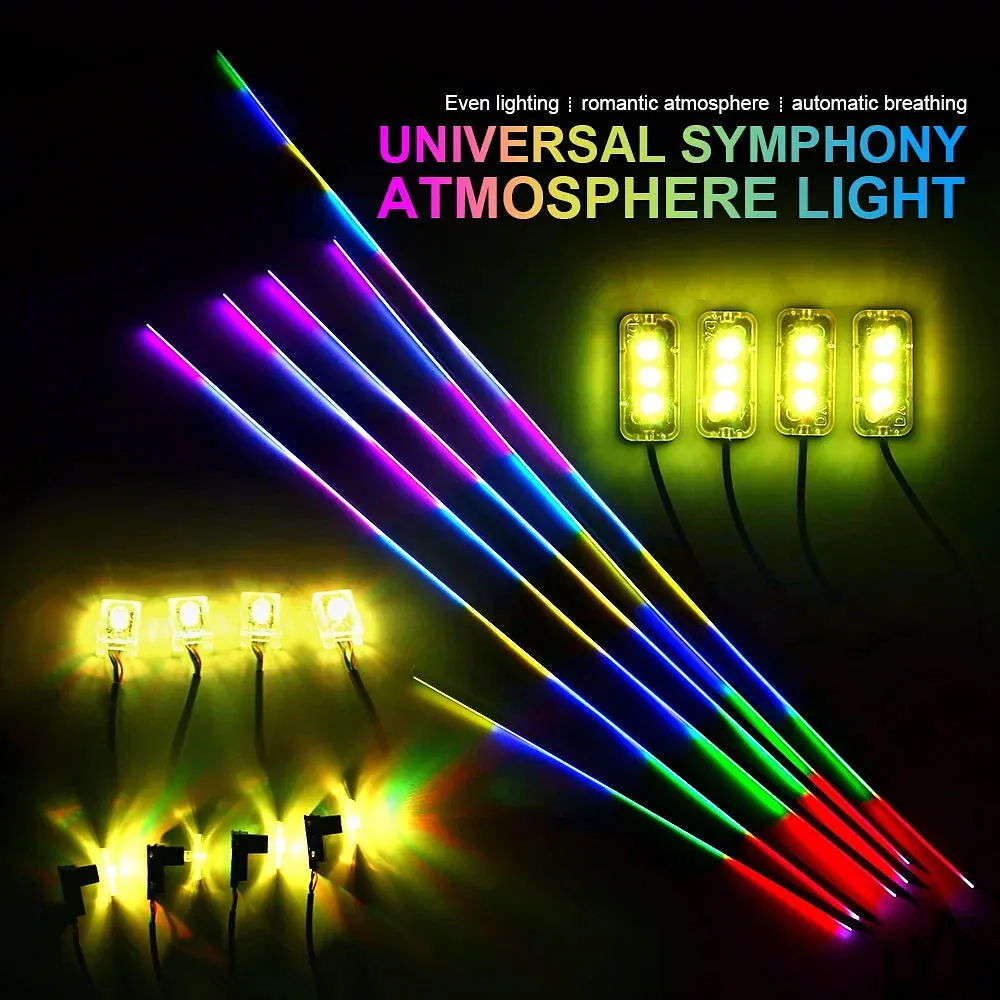 Emitting Color: 8000K White Blue - 18 in 1 Dual Zone Symphony