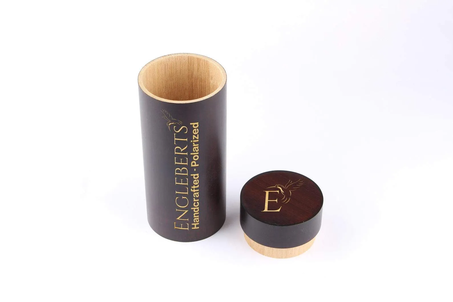 Engleberts Real Ebony and ZebraWood Sunglasses with Bamboo Case