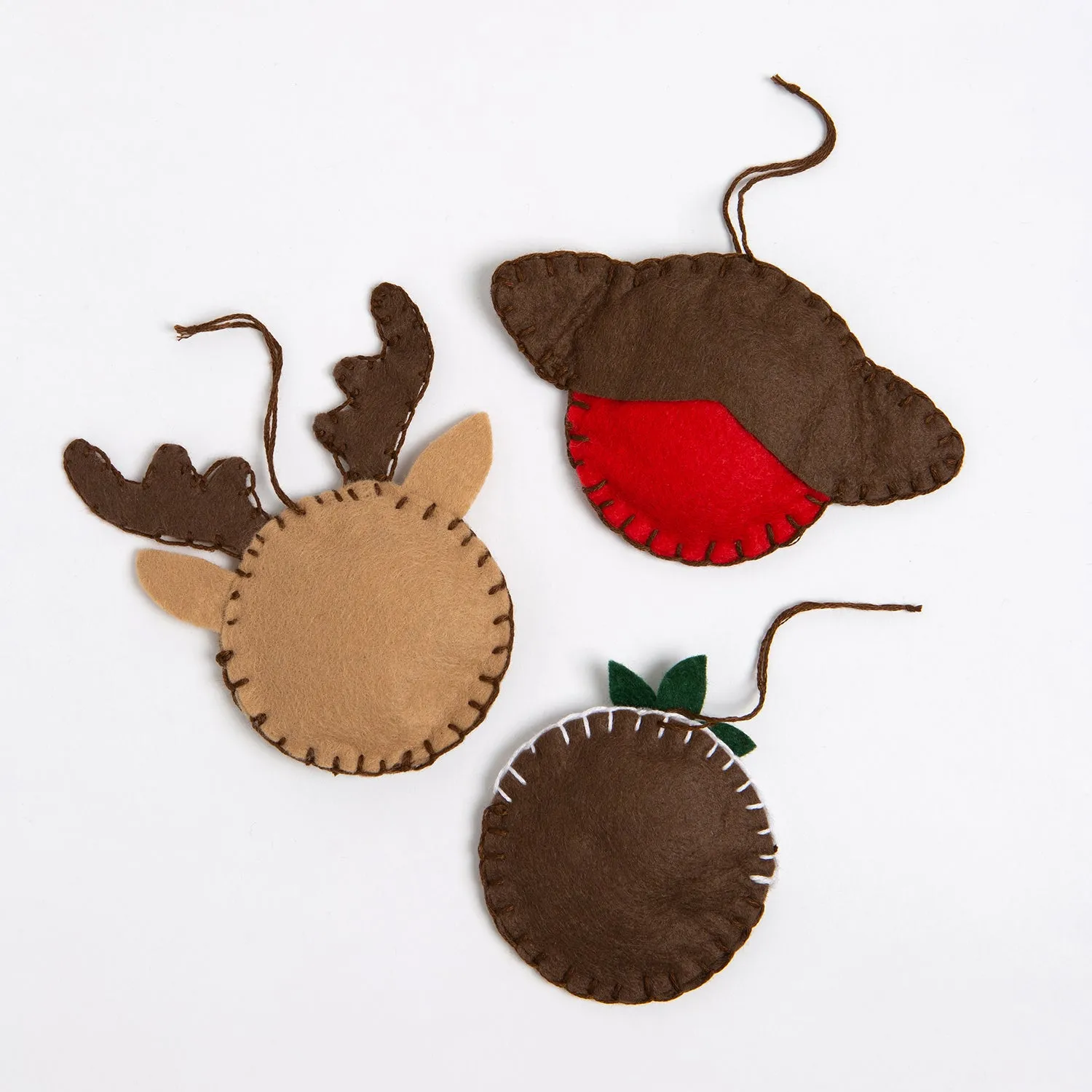 Felt Craft Kit - 6 Traditional Christmas Baubles