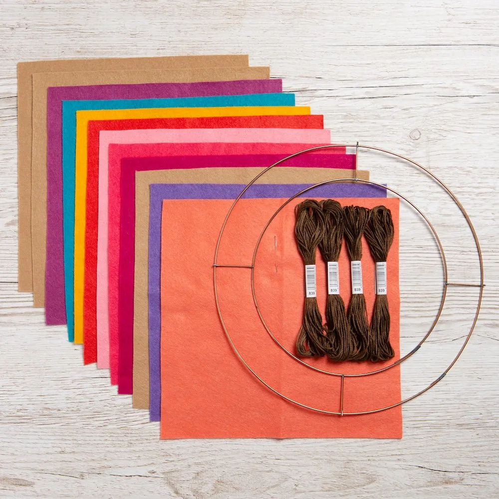 Felt Craft Kit - Spring Wreath