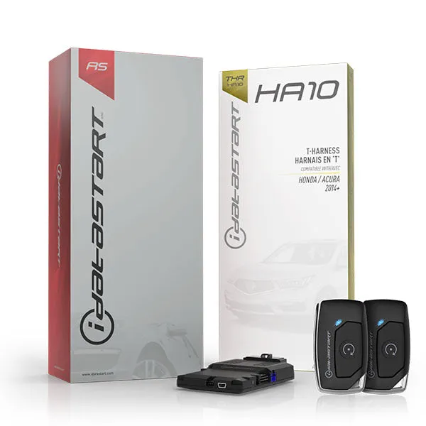 Firstech - iDatastart - Acura / Honda - HC1111A / HC2312AC - 1 Button Remote - Optional 1-Way / 2-Way - Keyless Remote Start System Kit - Up to 3000ft - HA10 T-Harness