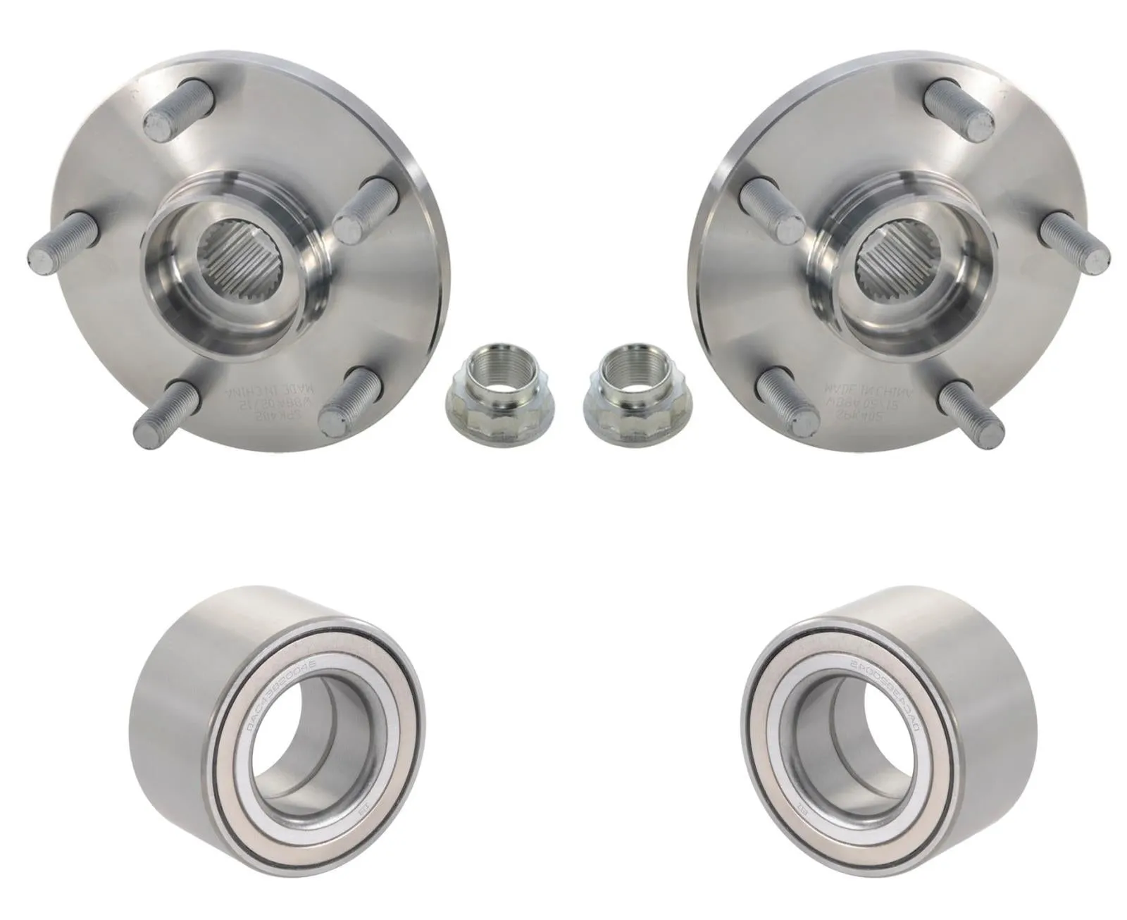 Fits For Toyota 01-05 RAV4 2 Front Spindle Wheel Hub & Hub Bearing Kits New