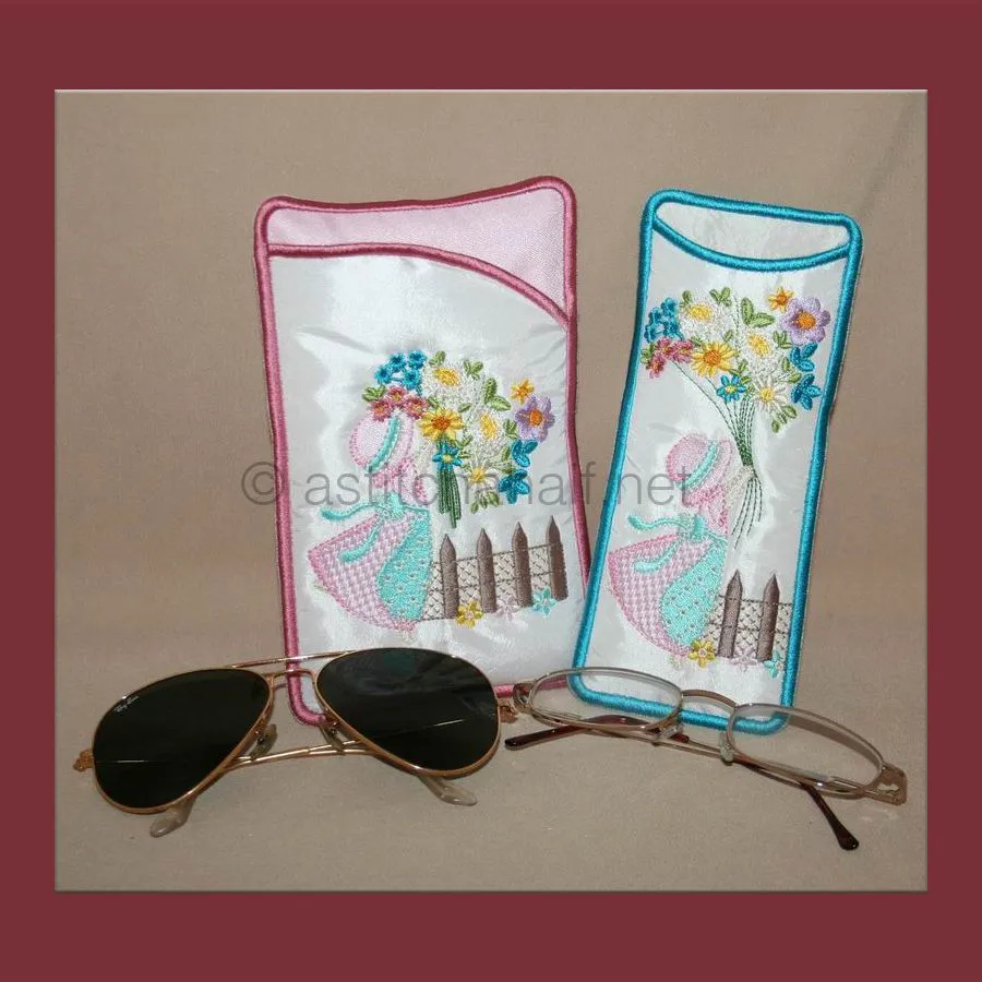 Flower Bonnet Eyeglass Case