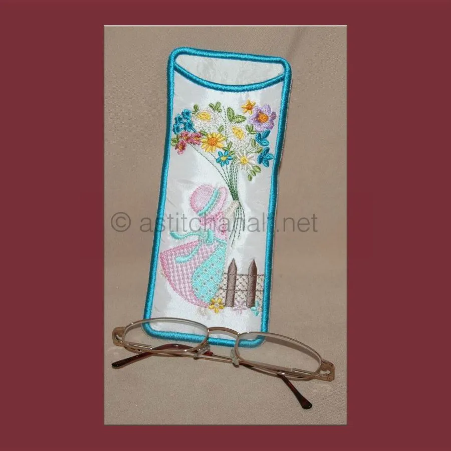 Flower Bonnet Eyeglass Case