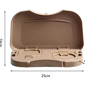 Folding Tray Auto Car Seat Back Drink Table Food Tray Cup Stand Desk Holder Drinks Holder/Mini Car Backseat Food Tray with Bottle Cup Holder