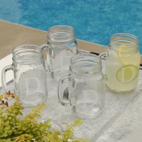 Glass Jar Mugs - Set of Four