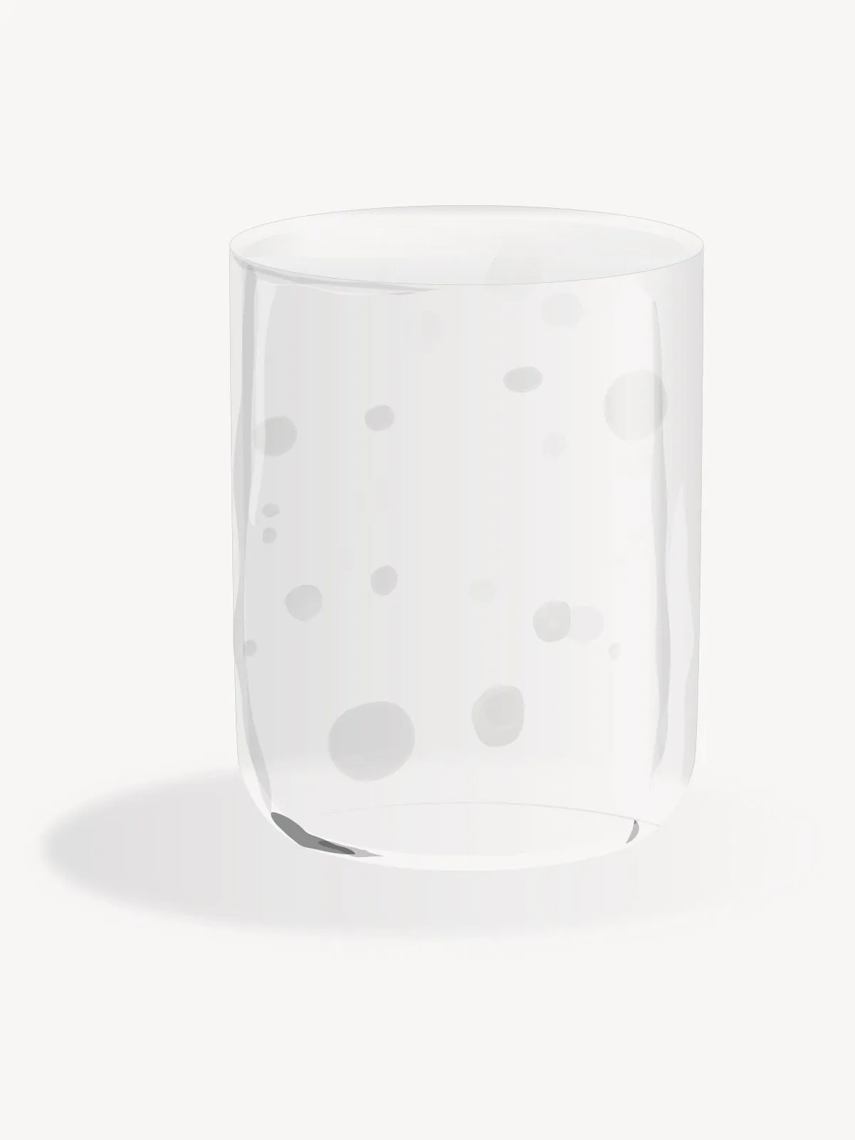 Hand Blown Water Glass Harlequin