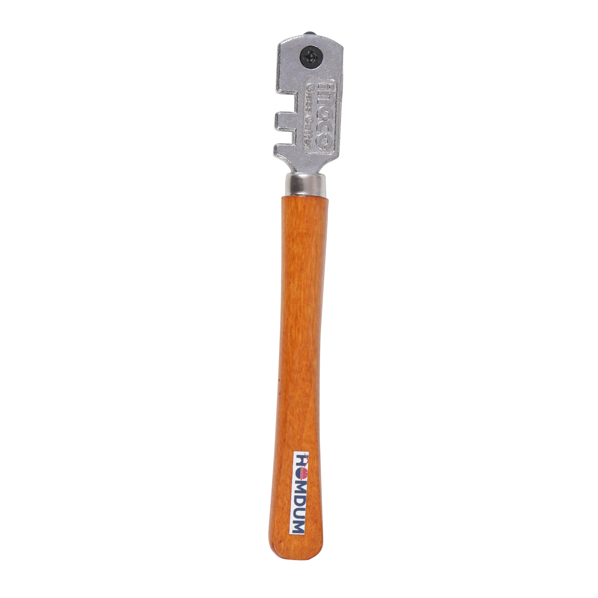 Homdum glass cutter pen INGCO with 6pc Inter-changeable cutting blade wheel efficient Glass Cutting Tool length 130 mm with a wooden handle efficient glass cutting tool