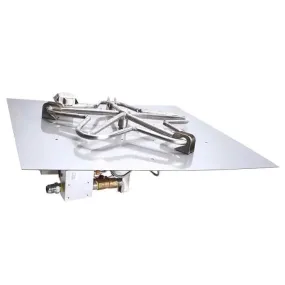 HPC Fire 18 Square Flat Pan Gas Fire Kit 18FSSEI-SQ