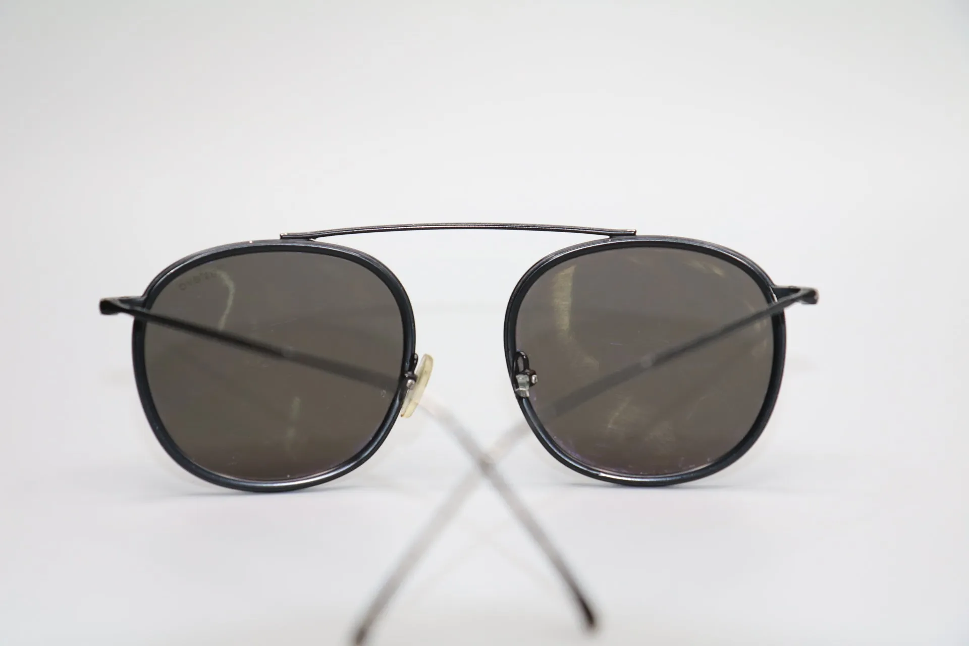 Illesteva C6 Mykonos Ace Black Single Bridge Sunglasses