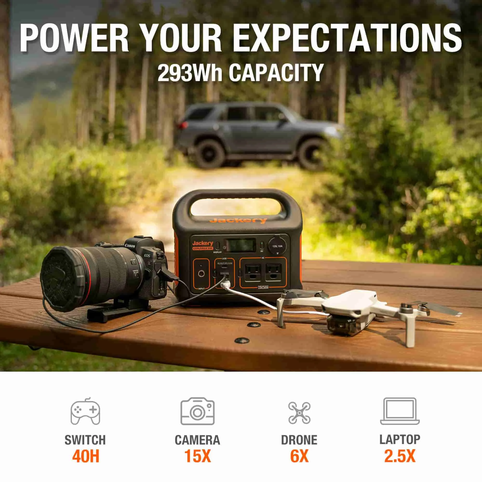 Jackery Explorer 300 Portable Power Station (Refurbished)