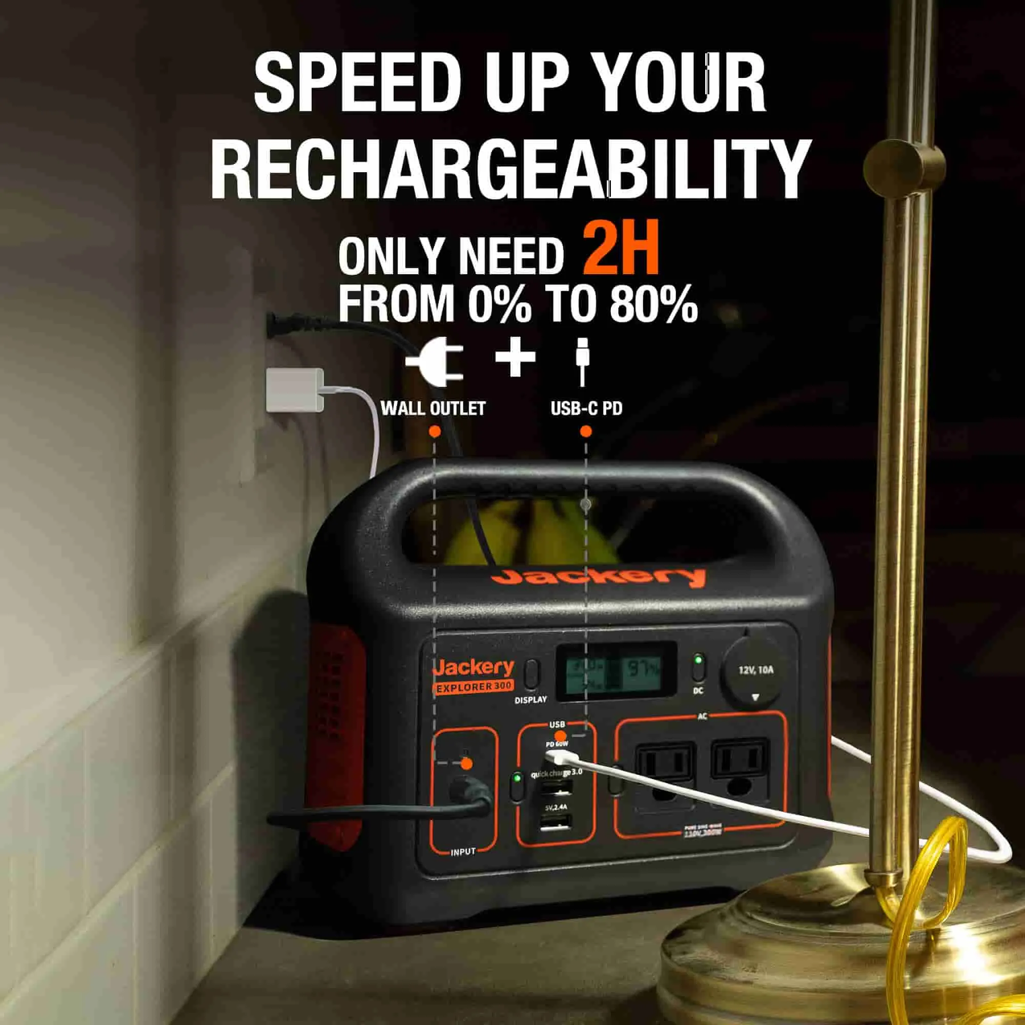 Jackery Explorer 300 Portable Power Station (Refurbished)