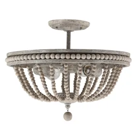 Kayla 2-Light Semi-Flush Mount in Mystic Sand