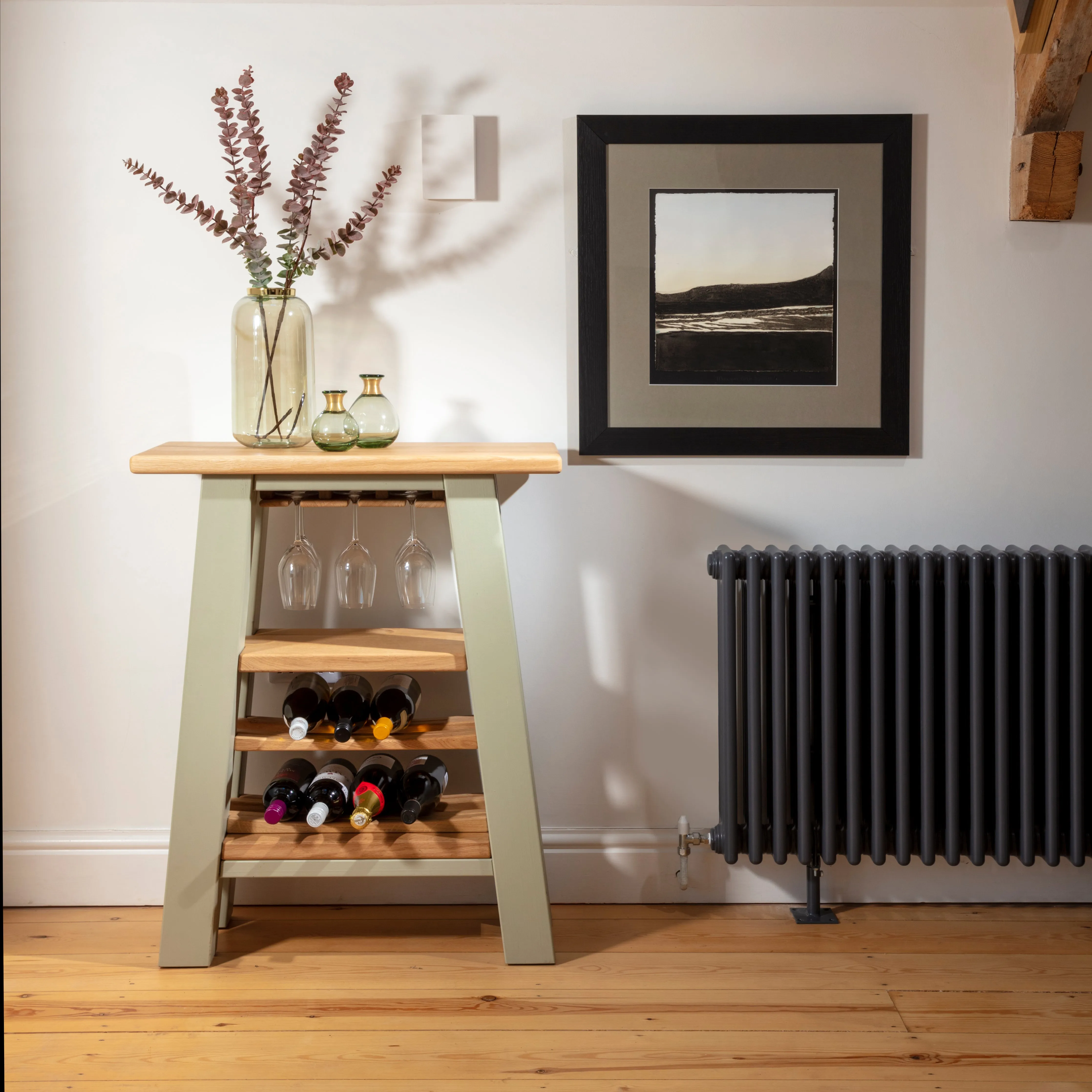 Langley Oak Wine Rack - Outlet - Save 15%
