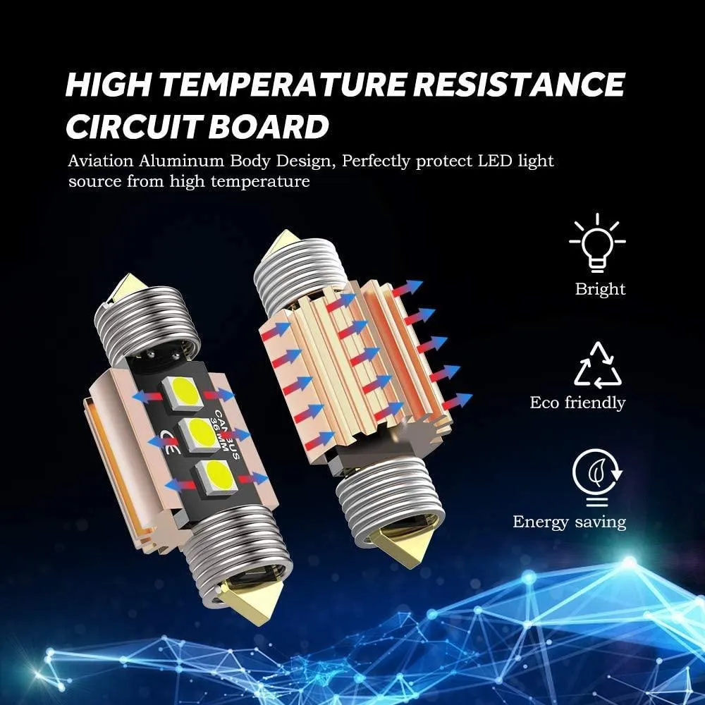 LED Festoon Canbus For Interior Dome Map License Plate Bulbs