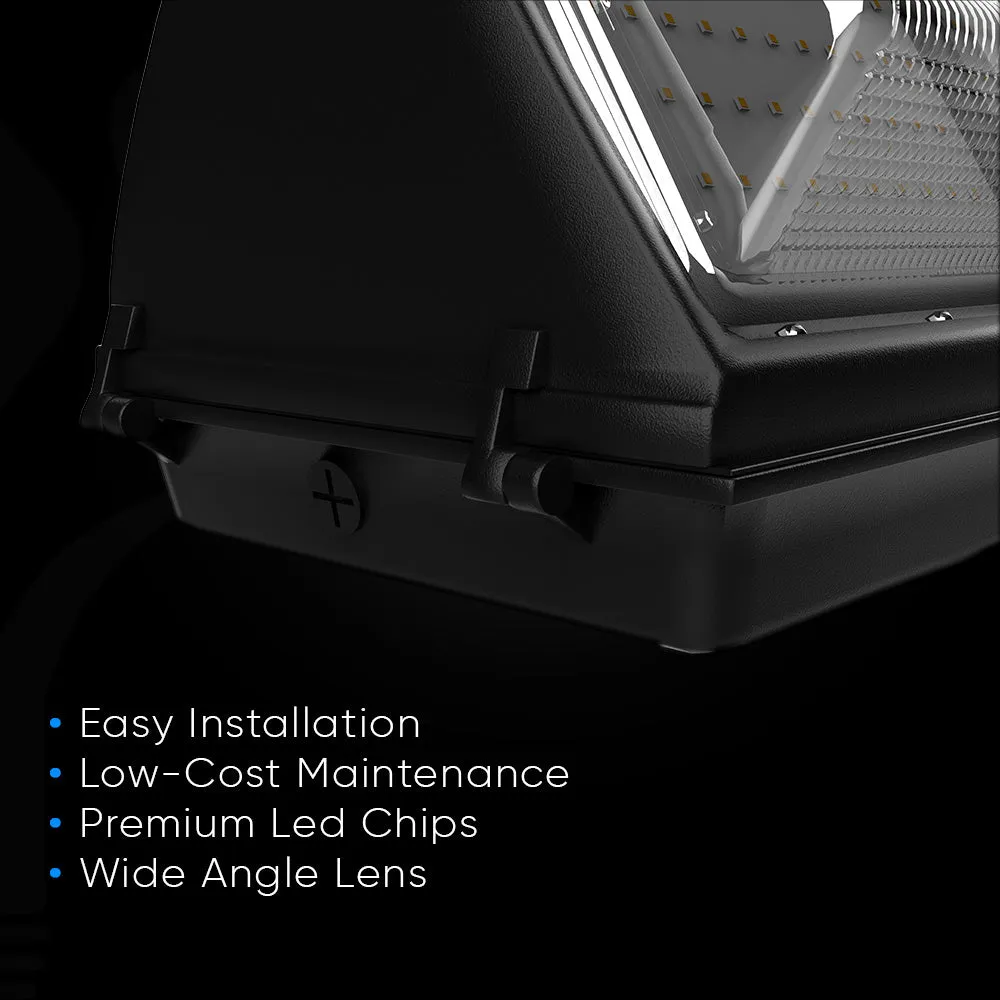 LED Wall Pack Light 120W with Dusk-to-Dawn Sensor 5700K 16300LM, Forward Throw, Waterproof Wall Mount Security Lighting, UL, DLC Premium