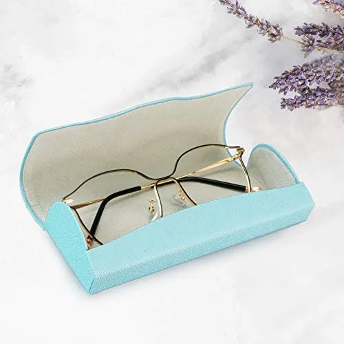 LifeArt Eyeglass Case Hard Shell, Portable Sunglass Case for Women and Men, fashionable PU Leather Eyeglass Case, Lightweight