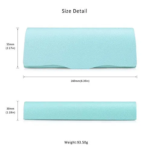 LifeArt Eyeglass Case Hard Shell, Portable Sunglass Case for Women and Men, fashionable PU Leather Eyeglass Case, Lightweight