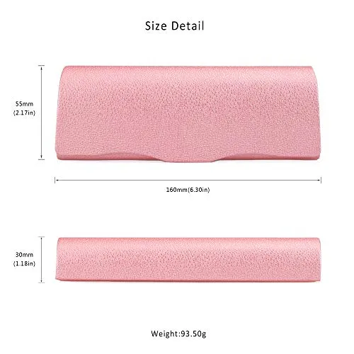 LifeArt Eyeglass Case Hard Shell, Portable Sunglass Case for Women, fashionable PU Leather Eyeglass Case, Lightweight