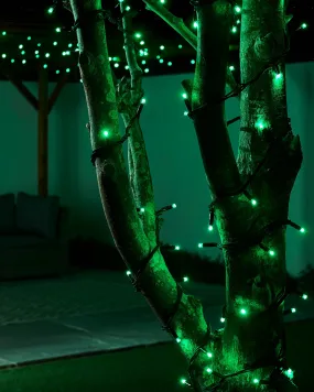 LINK PRO LED String Lights, Black Cable, Green
