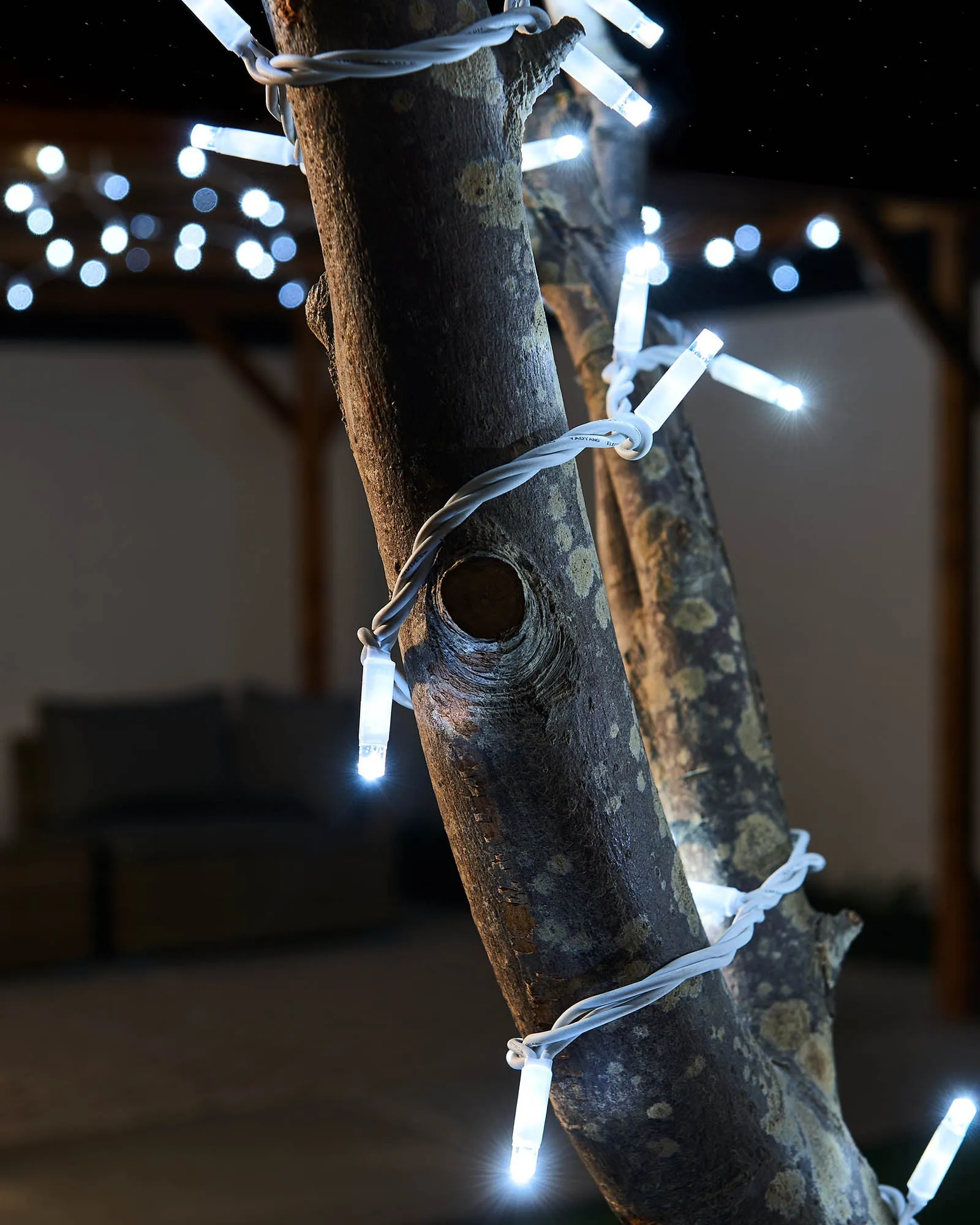 LINK PRO LED String Lights, White Cable, White