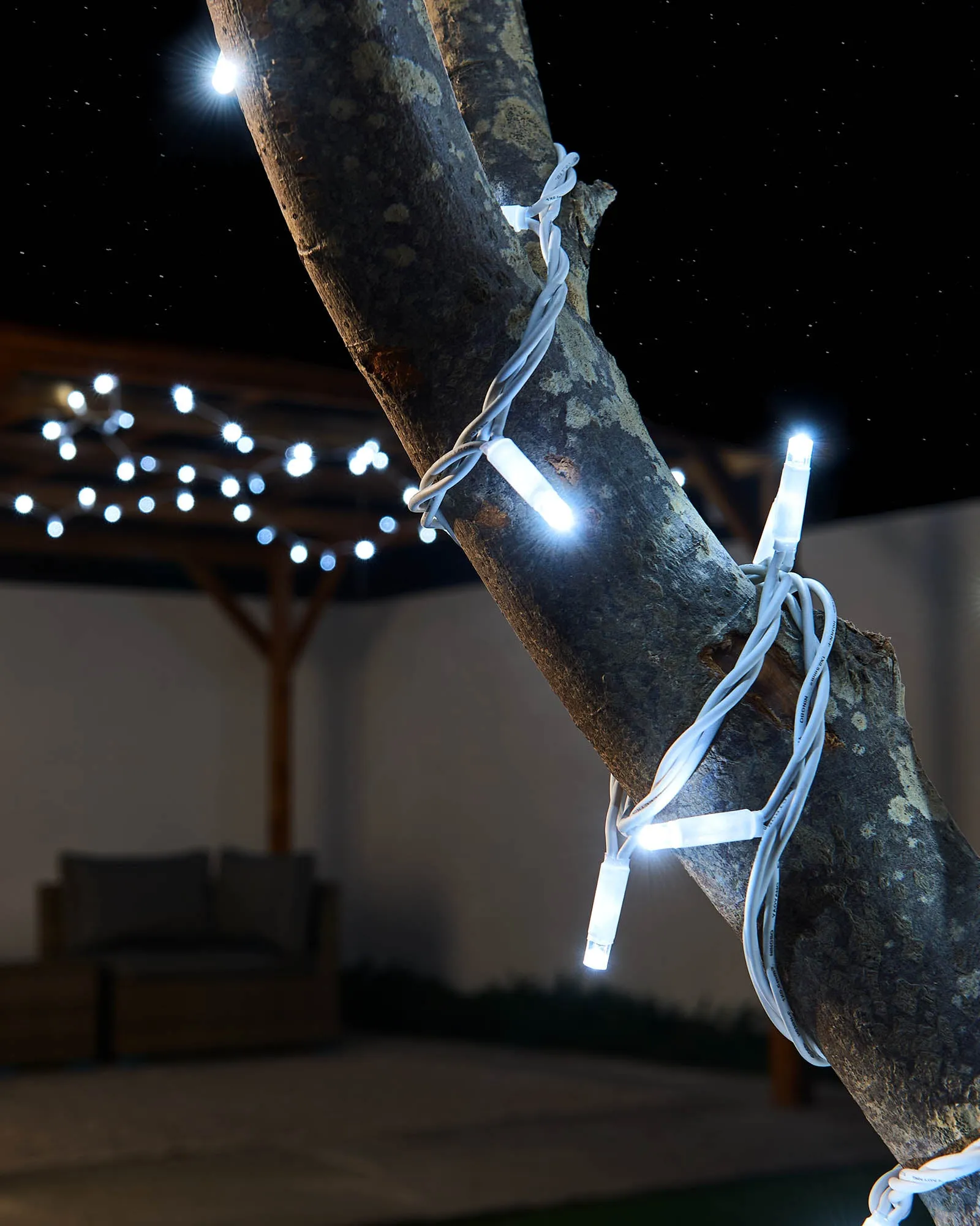 LINK PRO LED String Lights, White Cable, White
