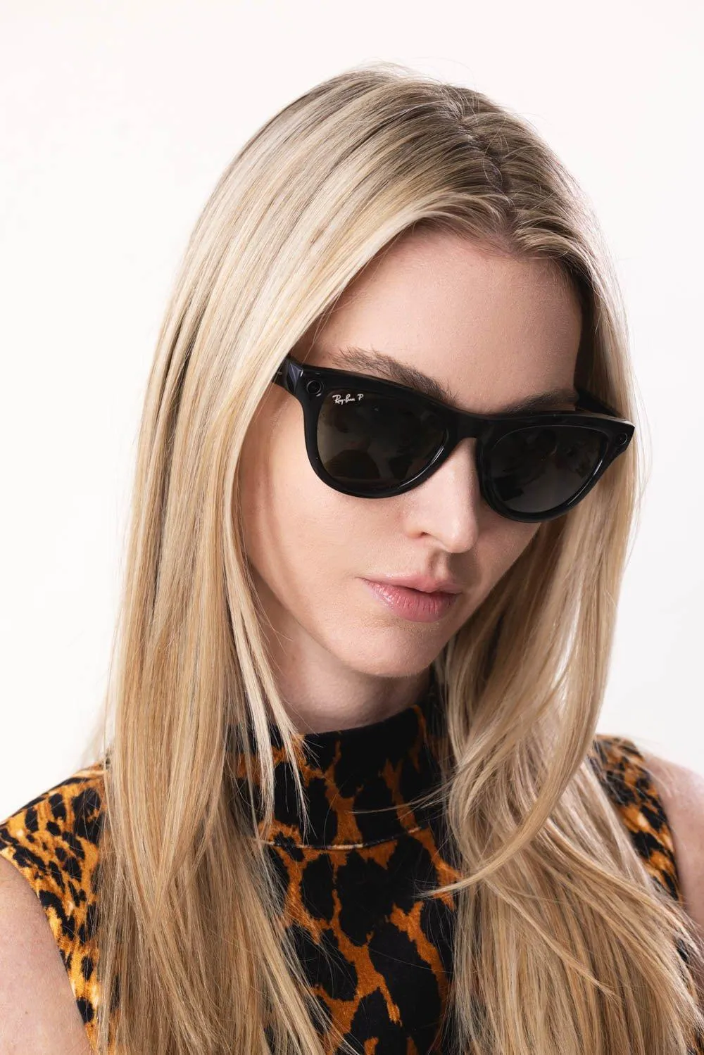 Meta Skyler Sunglasses - Shiny Black Green