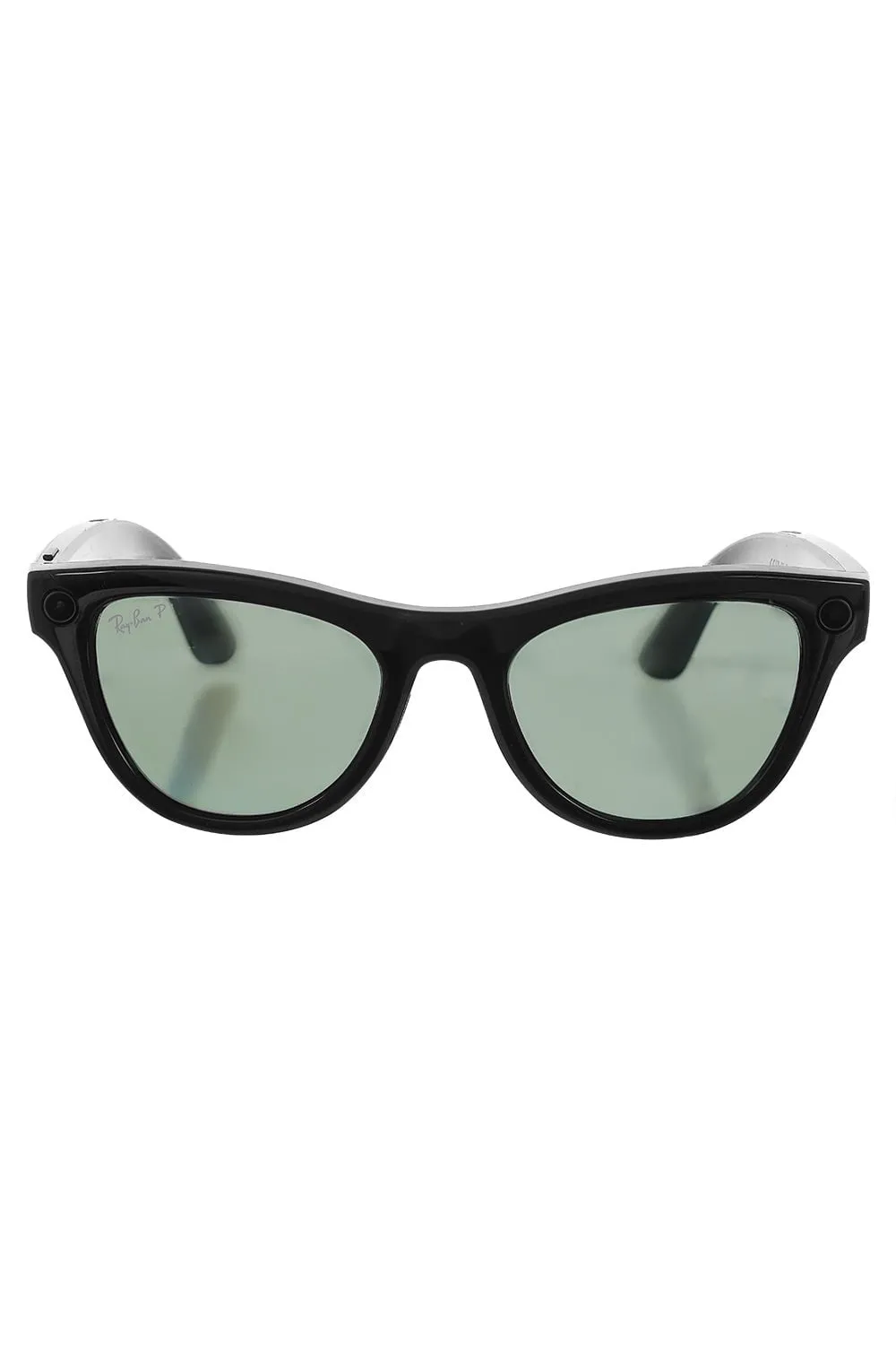 Meta Skyler Sunglasses - Shiny Black Green