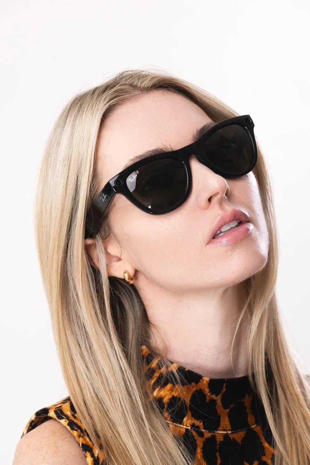 Meta Skyler Sunglasses - Shiny Black Green