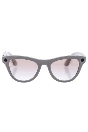 Meta Skyler Sunglasses - Shiny Gray Pink