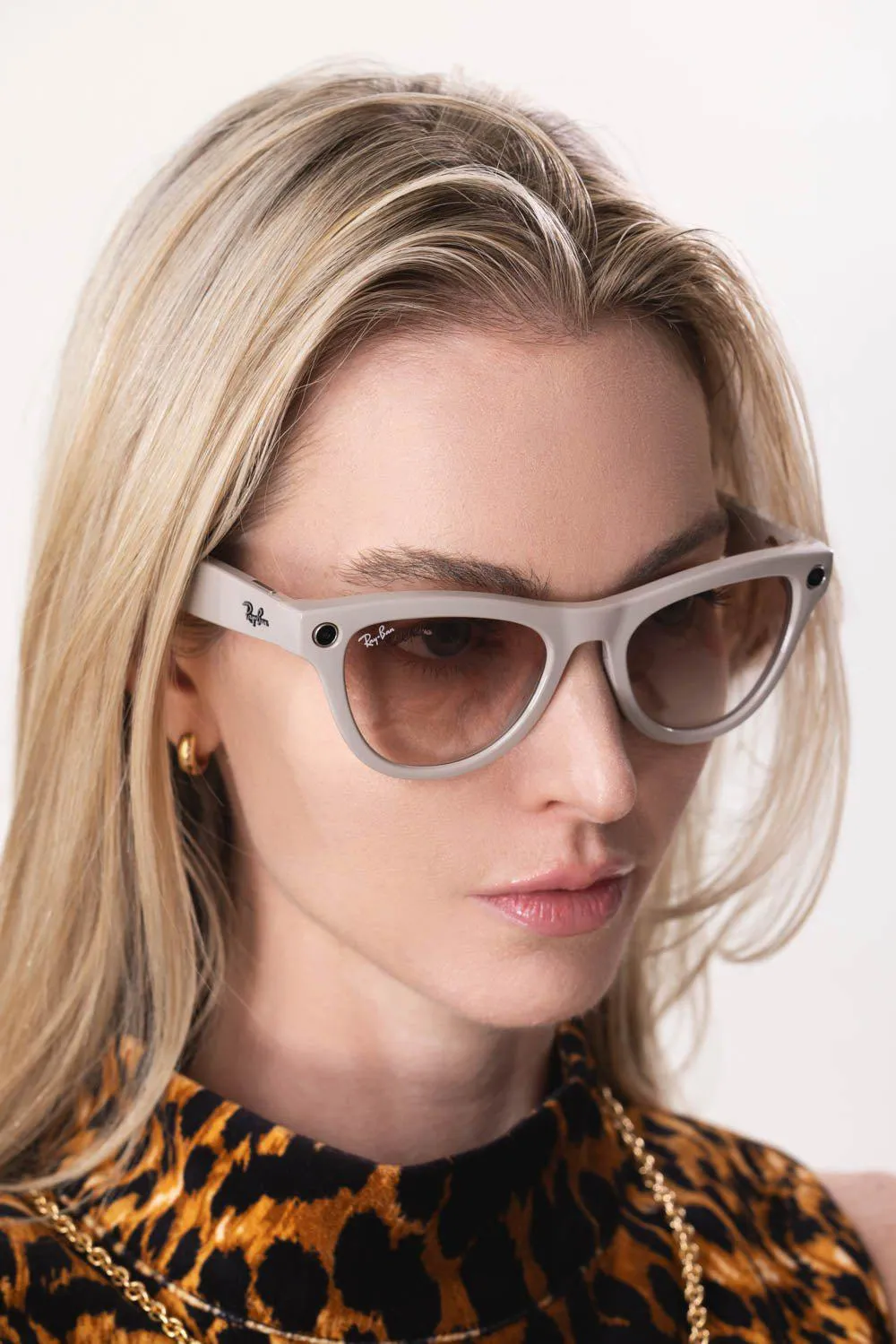 Meta Skyler Sunglasses - Shiny Gray Pink