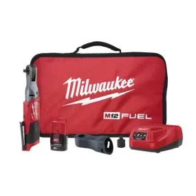 Milwaukee M12FIR38-201B 12V 2.0Ah 3/8" Square FUEL Cordless Ratchet Kit