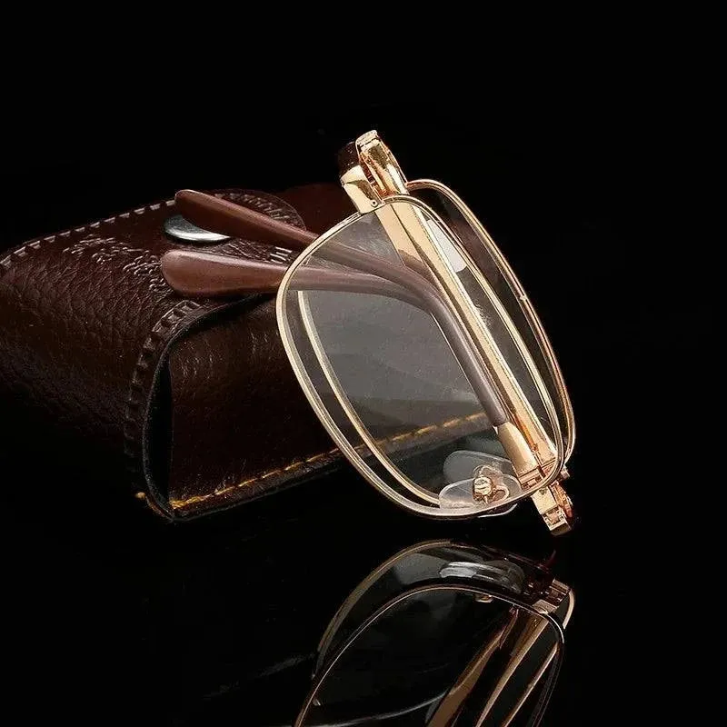 Multifocal Folding Reading Glasses Anti-blue Light HD Lenses Reading Glasses
