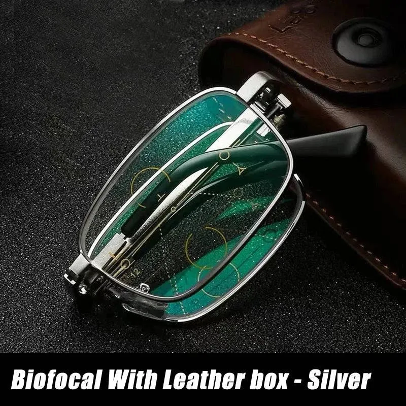 Multifocal Folding Reading Glasses Anti-blue Light HD Lenses Reading Glasses
