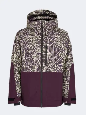 ONeill Originals Block Men Skiing Jacket Dark Purple Sketche