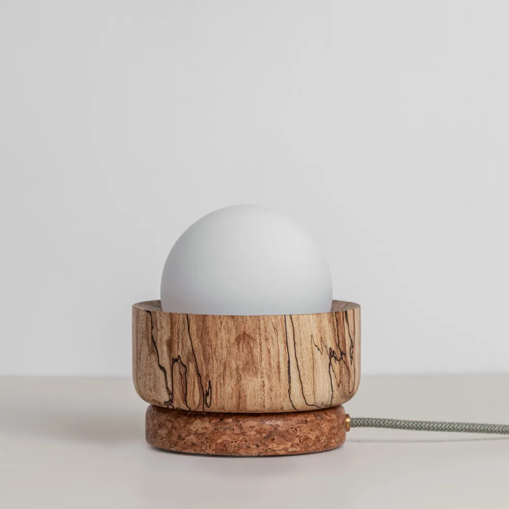 “Pearla” Table Lamp - Hardwood