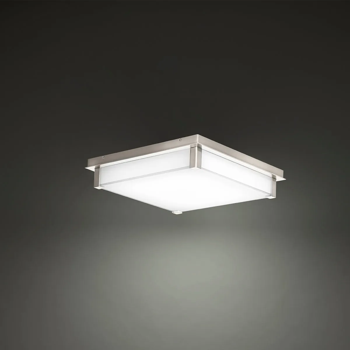 Polar LED Flush Mount in Brushed Nickel