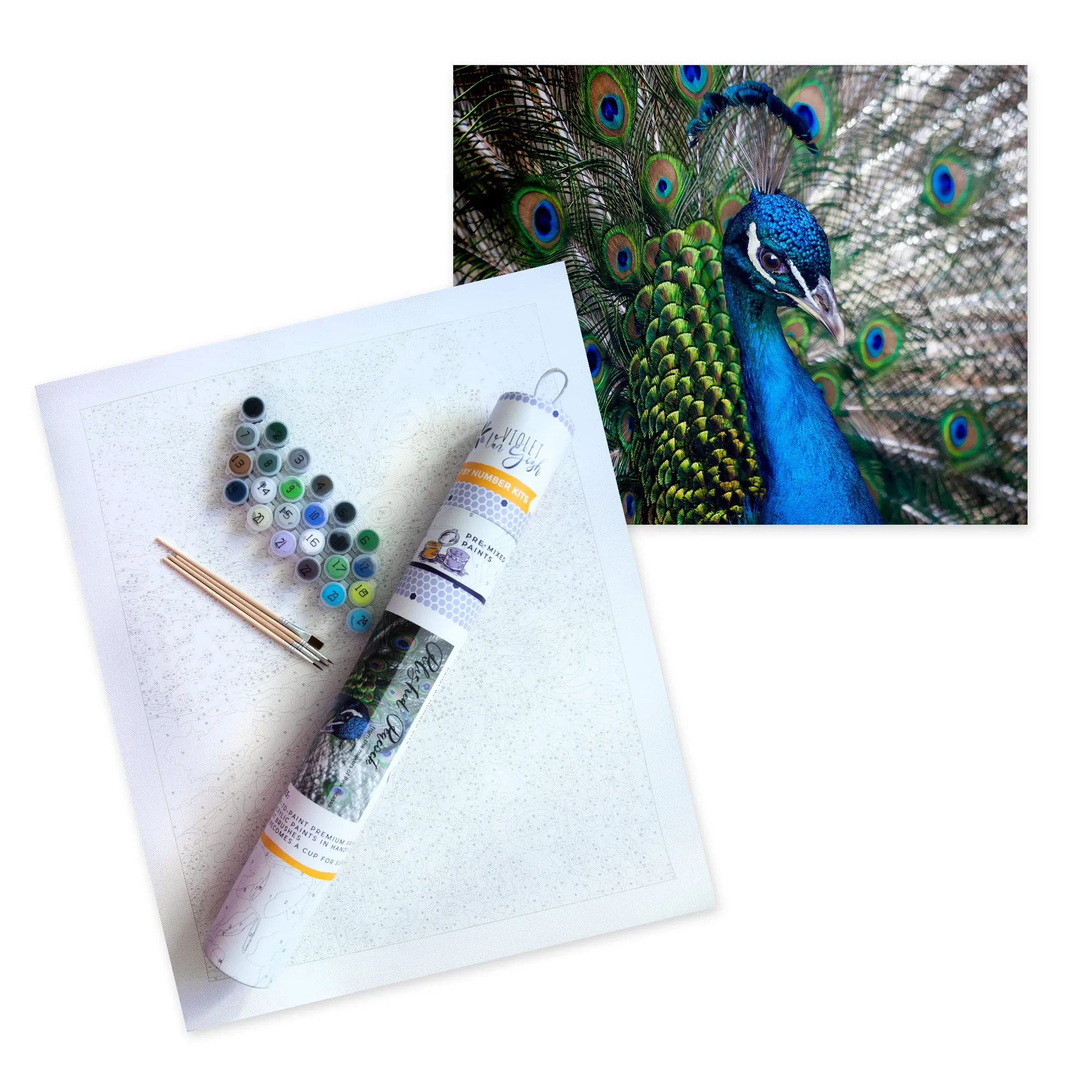 Polished Peacock by Violet Van Gogh