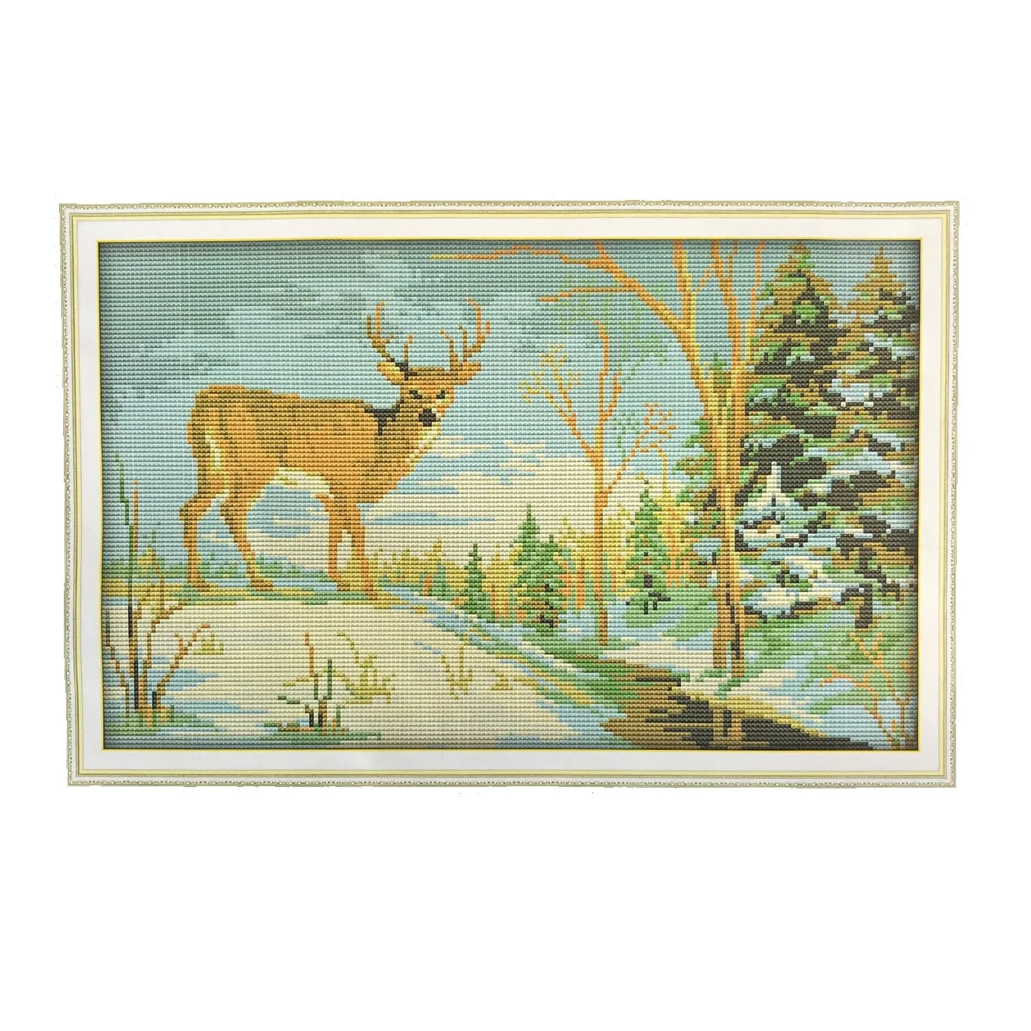 Poppy Crafts Cross-Stitch Kit 63 - The Deery in the Forest*