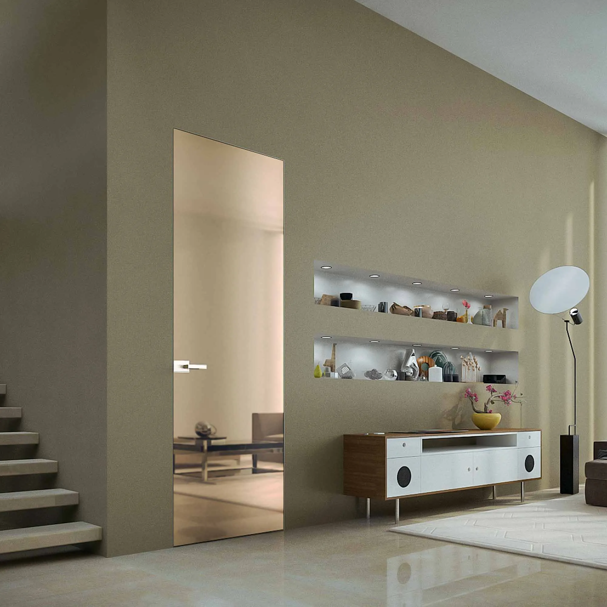 Porte Battente Scrigno Essential Verre Mirr H2100