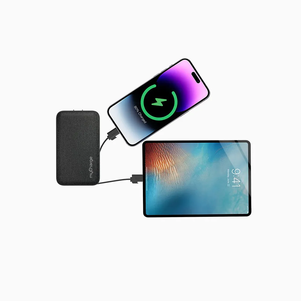 PowerHub™ Ultra 10K Portable Charger W/ Built-in Cables & Wall Plug