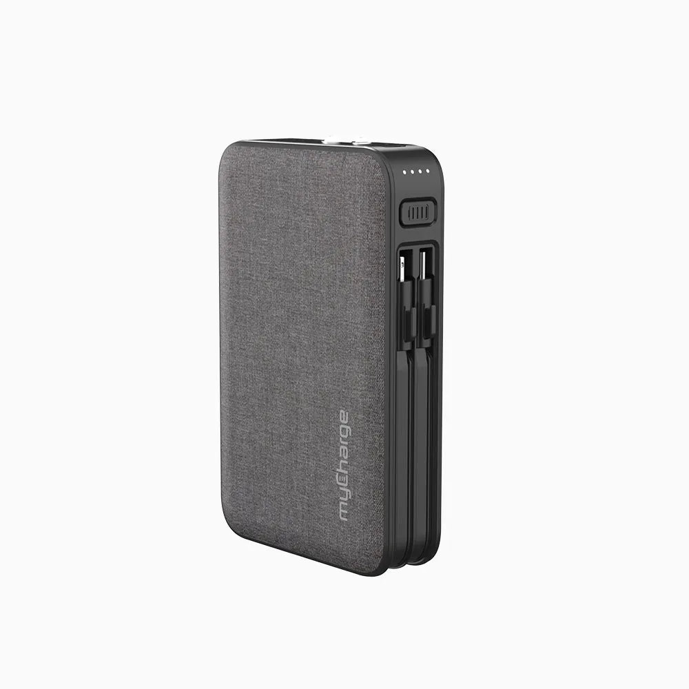 PowerHub™ Ultra 10K Portable Charger W/ Built-in Cables & Wall Plug