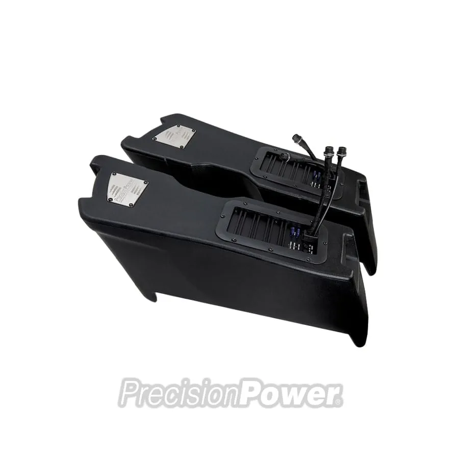 Precision Power HD14.SBWL Clutch Side & HD14.SBWR Brake Side Saddlebag Powered Subs For 2014-2023 Harley Davidson® Touring Models [ HD14 SBWL HD14 SBWR XD ][ HD14SBWL HD14SBWR XD ]