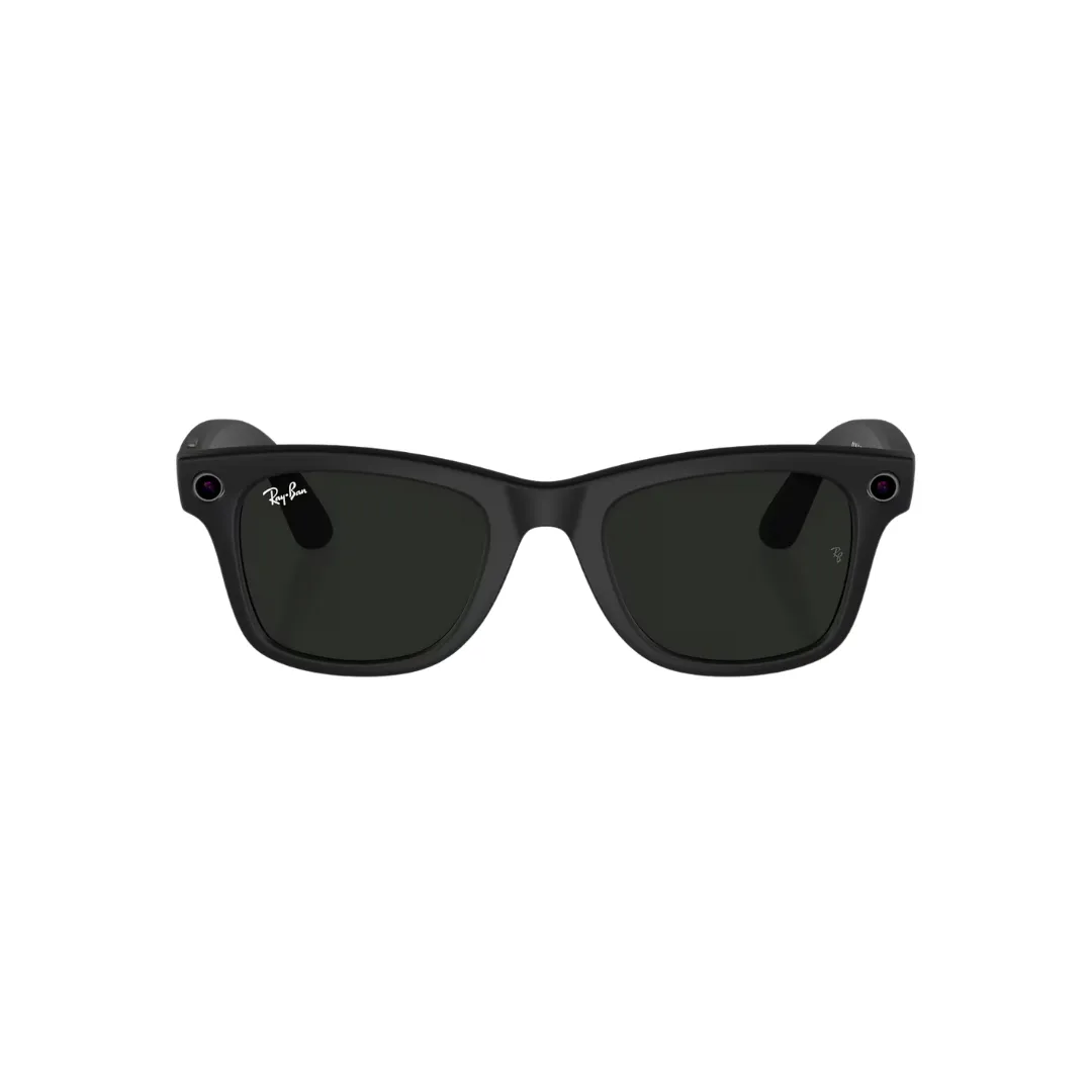 Ray-Ban Meta Wayfarer - (F) Matte Black - (L) Clear to Graphite Green Transitions - (Standard)