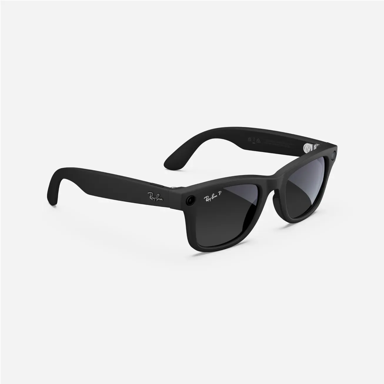 Ray-Ban Meta Wayfarer - (F) Matte Black - (L) Gradient Graphite Polarised - (Standard)