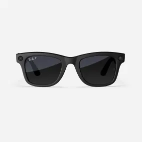 Ray-Ban Meta Wayfarer - (F) Matte Black - (L) Gradient Graphite Polarised - (Standard)