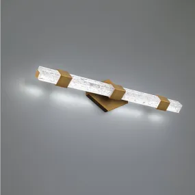 Regal LED Bath Light in Aged Brass