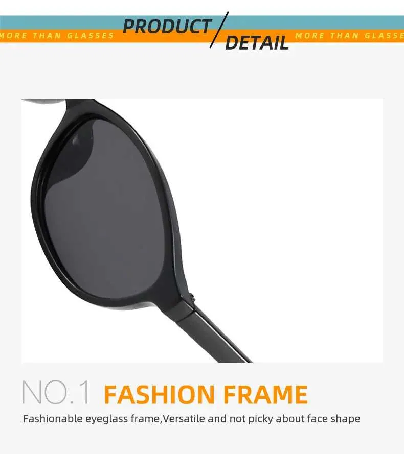 Retro Oval Frame Sunglasses